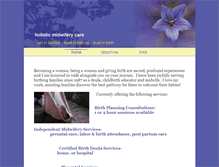 Tablet Screenshot of holisticmidwiferycare.net